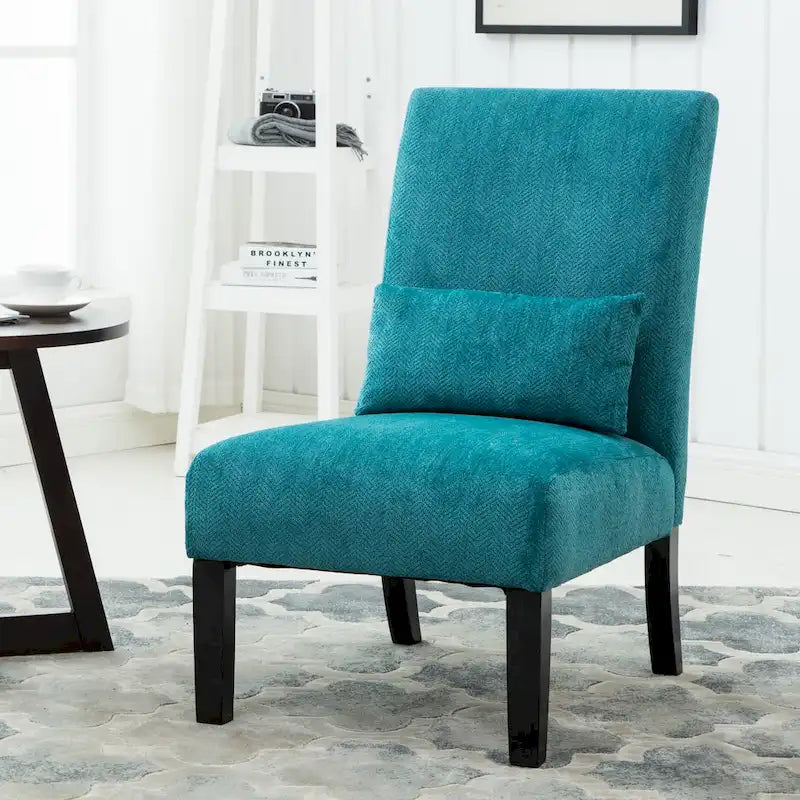 Fauteuil d'appoint sans accoudoirs avec oreiller