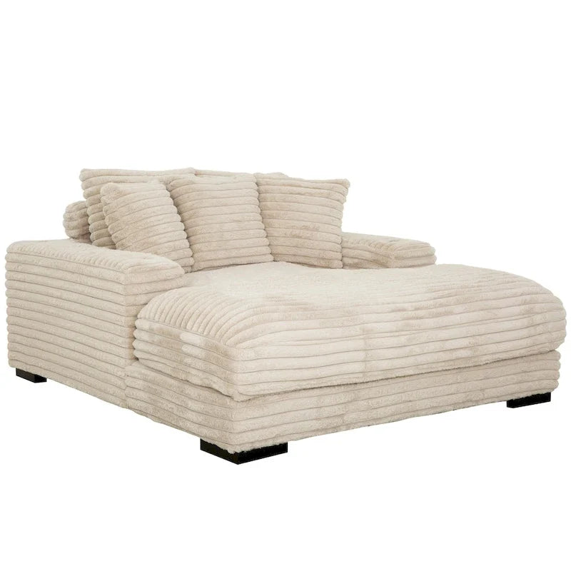 Chaise Longue Surdimensionnée Cocoon avec Porte-gobelet et Ports USB