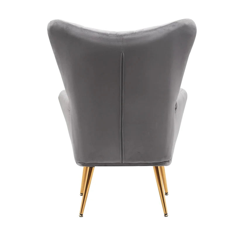 Mid Century Wingback Upholstered Accent Chair