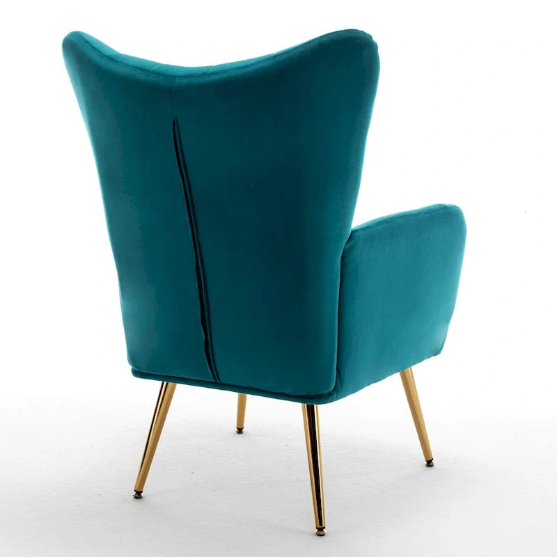 Mid Century Wingback Upholstered Accent Chair