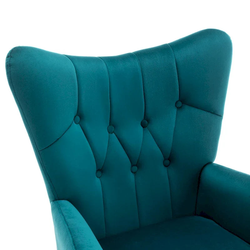Mid Century Wingback Upholstered Accent Chair