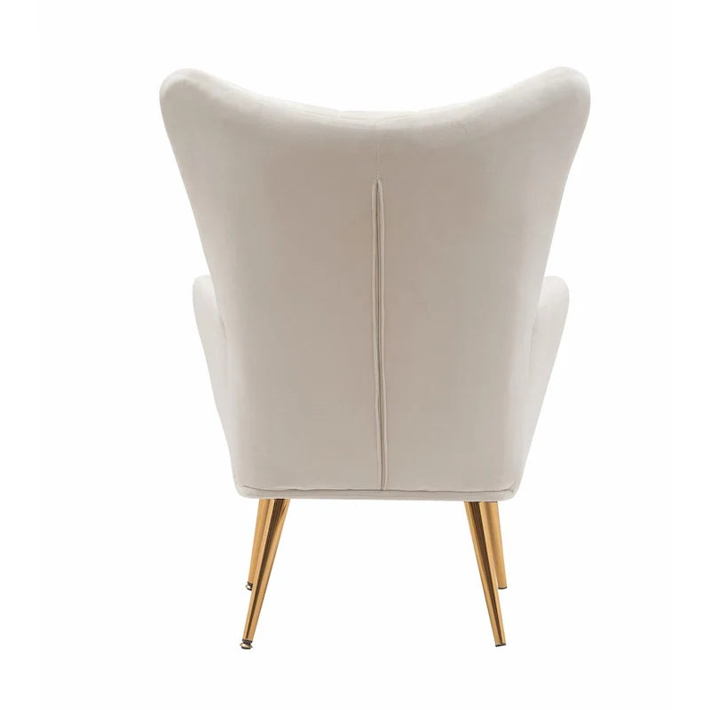 Mid Century Wingback Upholstered Accent Chair