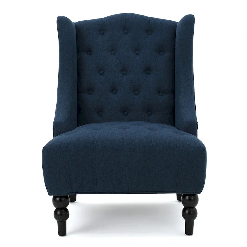 Fauteuil à oreilles tapissé