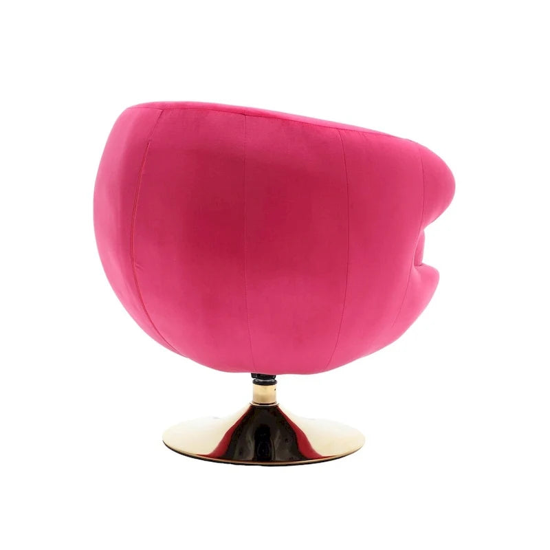 HOMEFUN Fauteuils d'appoint pivotants à 360 degrés en velours (gauche)