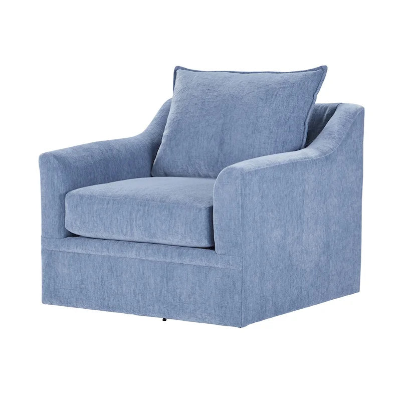 New Classic Furniture Anatasia Pillow Back Swivel Chair, Made in USA