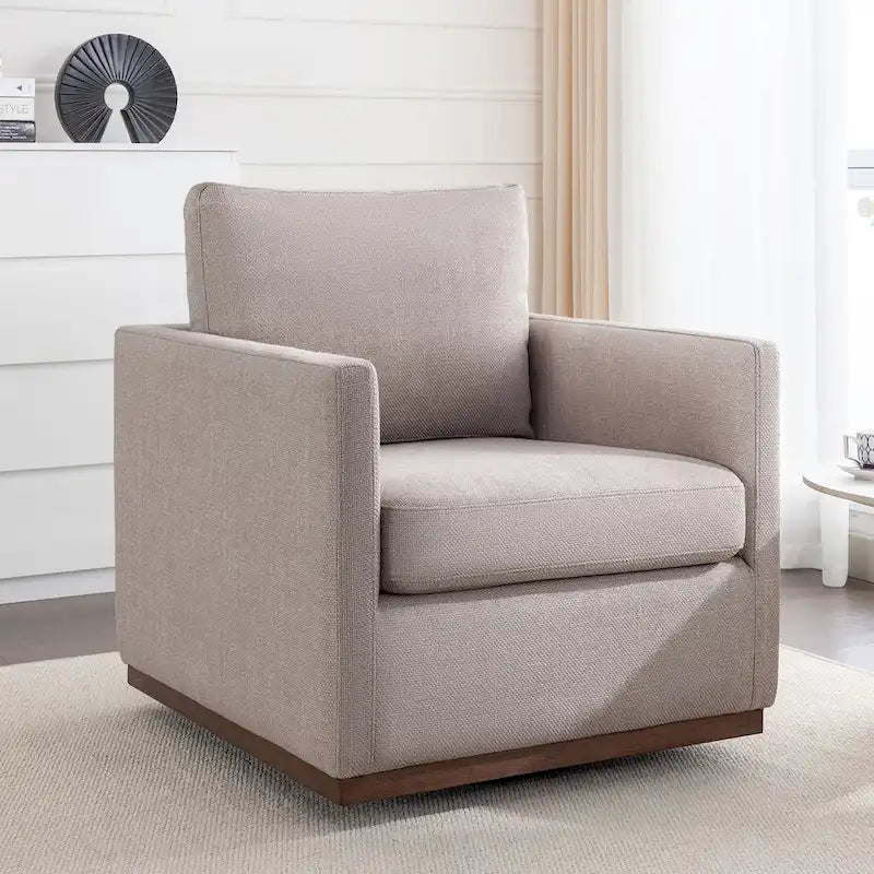 Mid Century Modern Swivel Accent Chair Armchair for Living Room