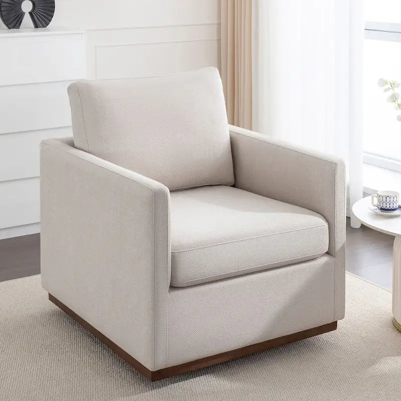 Mid Century Modern Swivel Accent Chair Armchair for Living Room