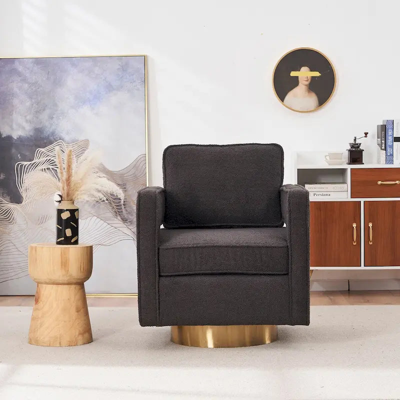 Fauteuil à roulettes pivotant pour salon, chambre d'enfant, hôtel, chambre à coucher, bureau