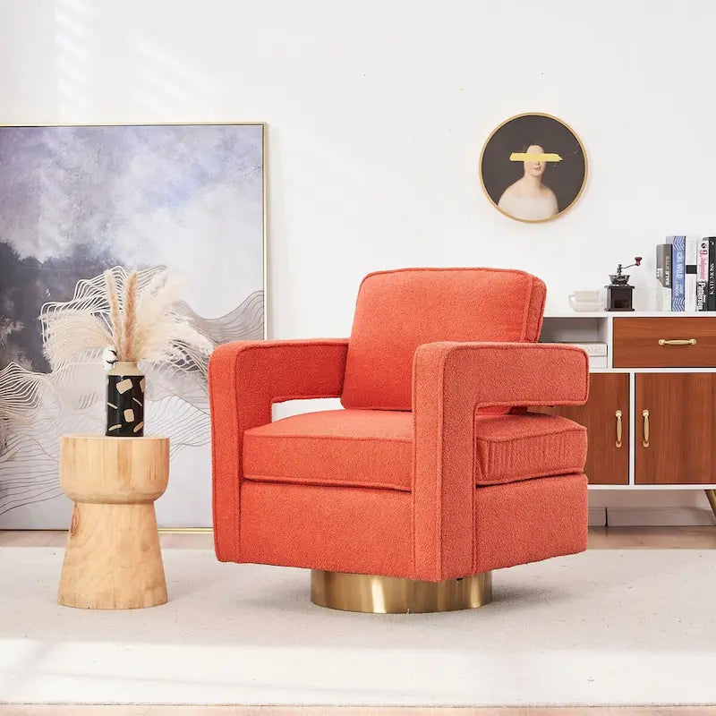 Swivel Barrel Chair for Living Room,for Nursery,Hotel,Bedroom,Office
