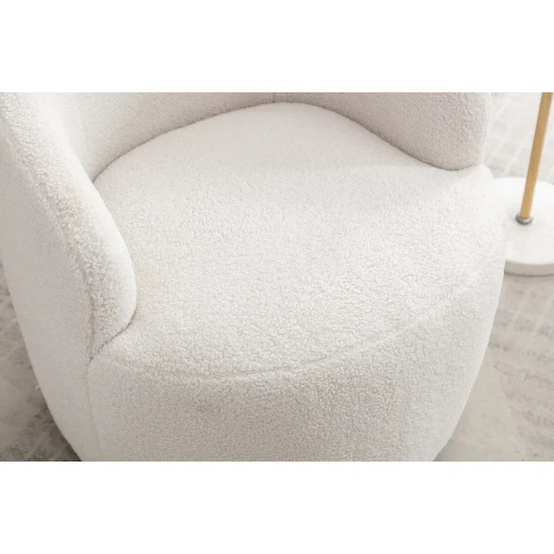 Fauteuil pivotant avec revêtement par poudre noir, bleu