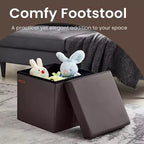 Cubo Contenitore in Similpelle 38x38x38 cm