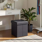 Cubo Contenitore in Similpelle 38x38x38 cm