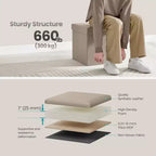 Cubo Contenitore in Similpelle 38x38x38 cm