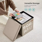 Cubo Contenitore in Similpelle 38x38x38 cm
