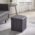 Cubo Contenitore in Similpelle 38x38x38 cm