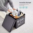 Cubo Contenitore in Similpelle 38x38x38 cm