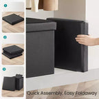 Cubo Contenitore in Similpelle 38x38x38 cm