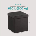 Cubo Contenitore in Similpelle 38x38x38 cm