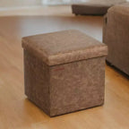 Cubo Contenitore in Similpelle 38x38x38 cm