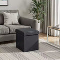 15 Ottoman with Storage, Folding Footstool, Storage Ottoman Bench, Cube Storage Chest 660 lb Load Capacity