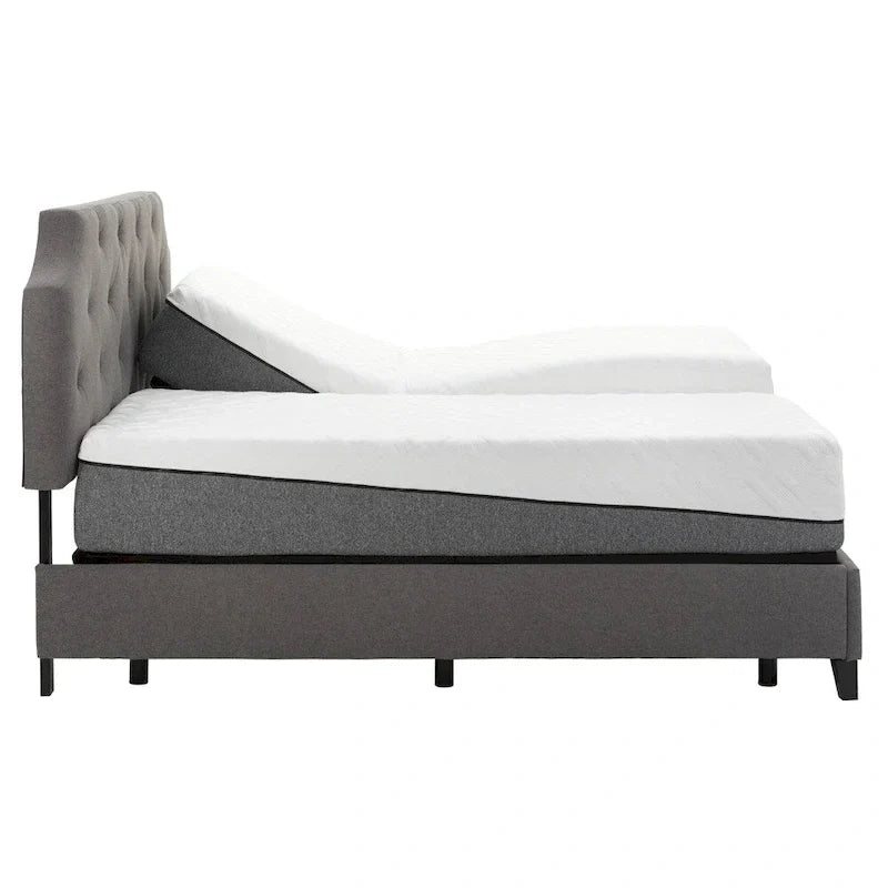 Set Materasso in Memory Foam da 12 pollici Sleep Zone Pacifica e Base Regolabile Z100