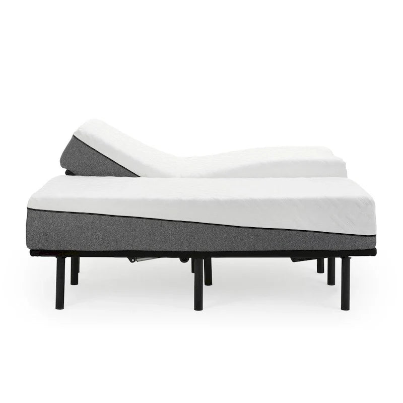 Set Materasso in Memory Foam da 12 pollici Sleep Zone Pacifica e Base Regolabile Z100