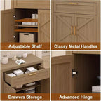 Madia/mobile buffet in MDF e metallo 87,12 cm L x 90 cm H x 39,62 cm P