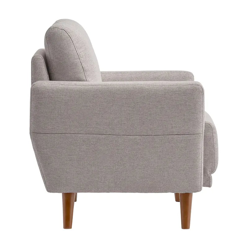 Fauteuil moderne Clara, gris clair