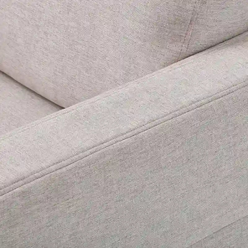 Fauteuil moderne Clara, gris clair
