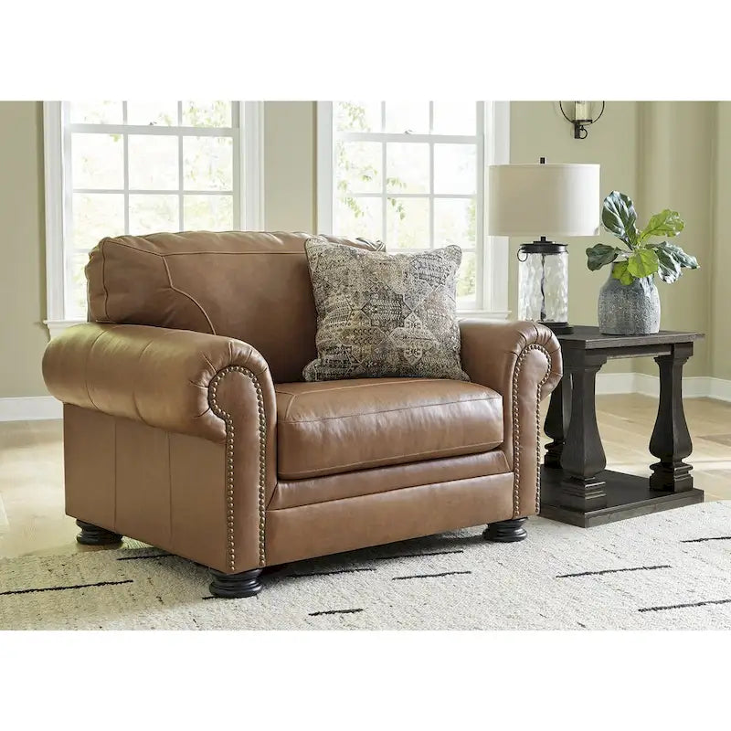 Fauteuil surdimensionné Signature Design by Ashley Carianna Caramel – 54 larg. x 40 prof. x 40 haut.