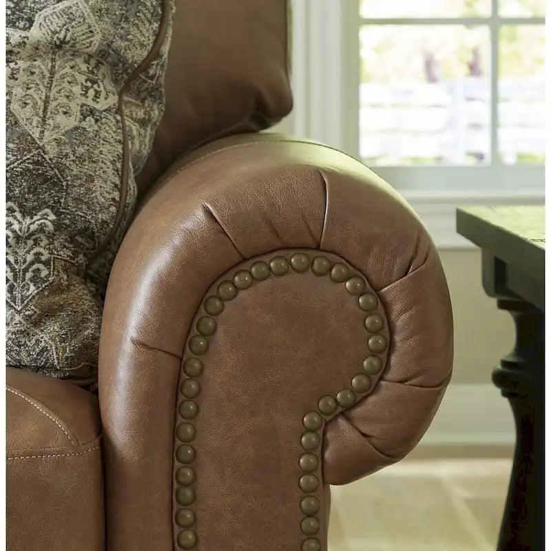 Fauteuil surdimensionné Signature Design by Ashley Carianna Caramel – 54 larg. x 40 prof. x 40 haut.