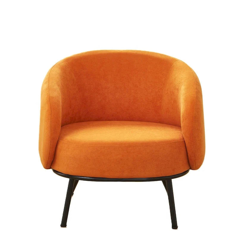 Mid Century Barrel Back Indoor Accent Chair