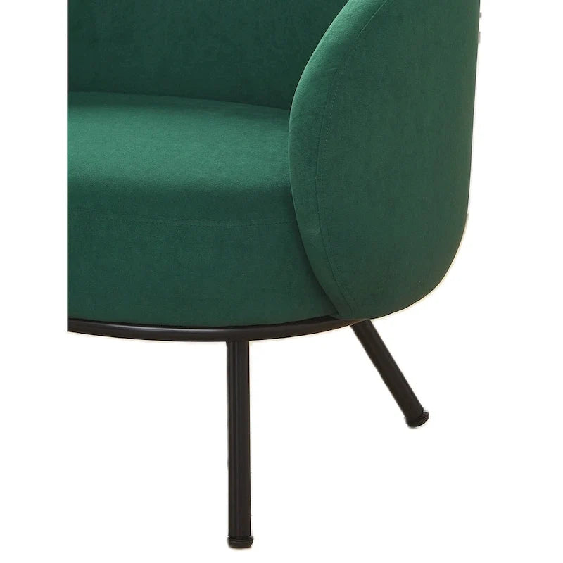 Mid Century Barrel Back Indoor Accent Chair