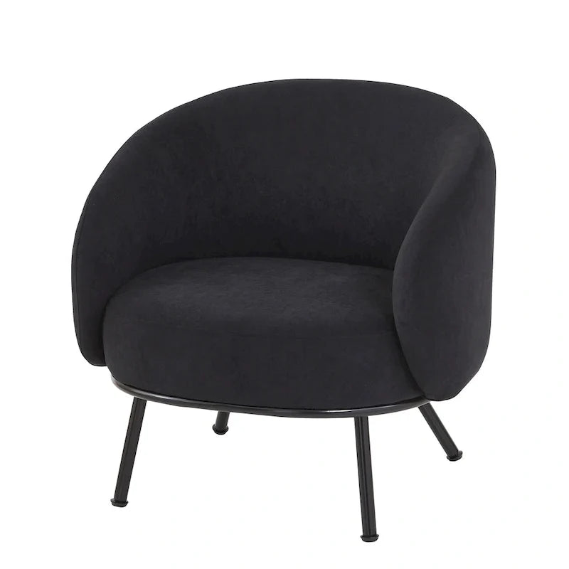 Mid Century Barrel Back Indoor Accent Chair