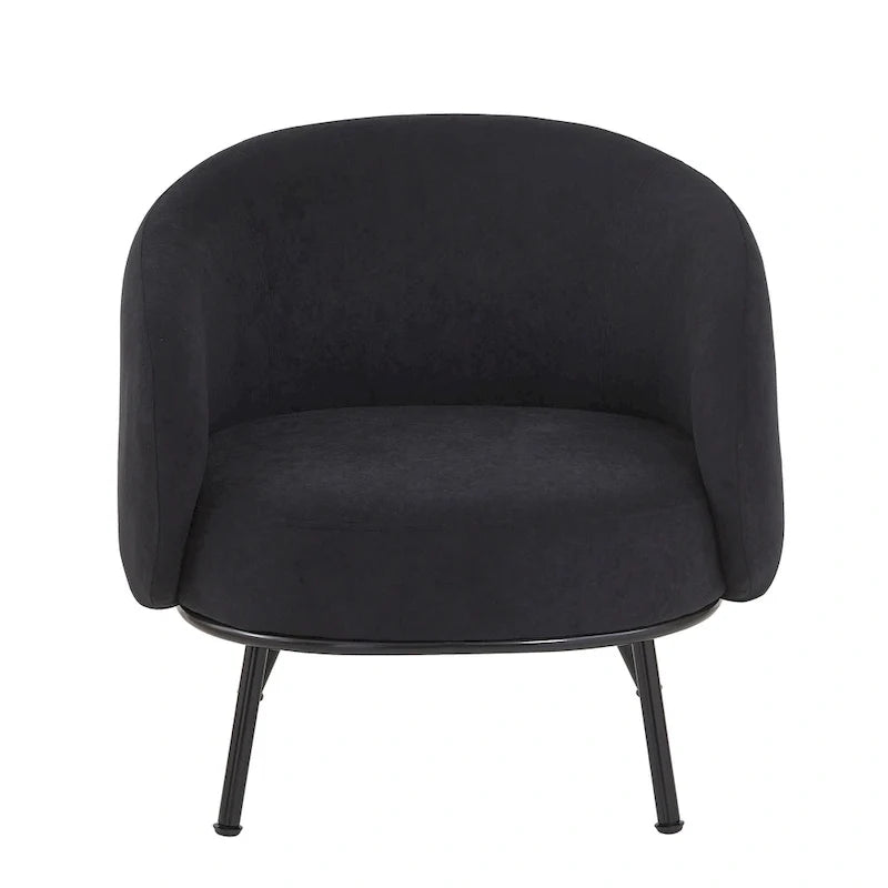 Mid Century Barrel Back Indoor Accent Chair