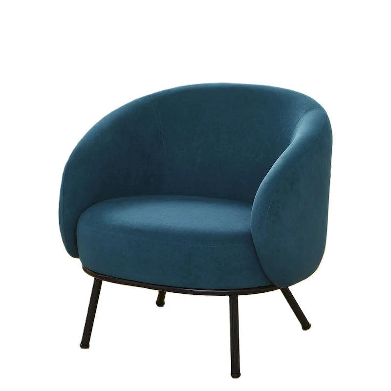 Mid Century Barrel Back Indoor Accent Chair