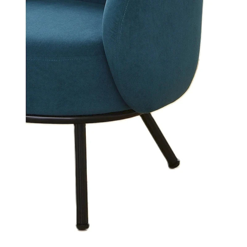 Mid Century Barrel Back Indoor Accent Chair