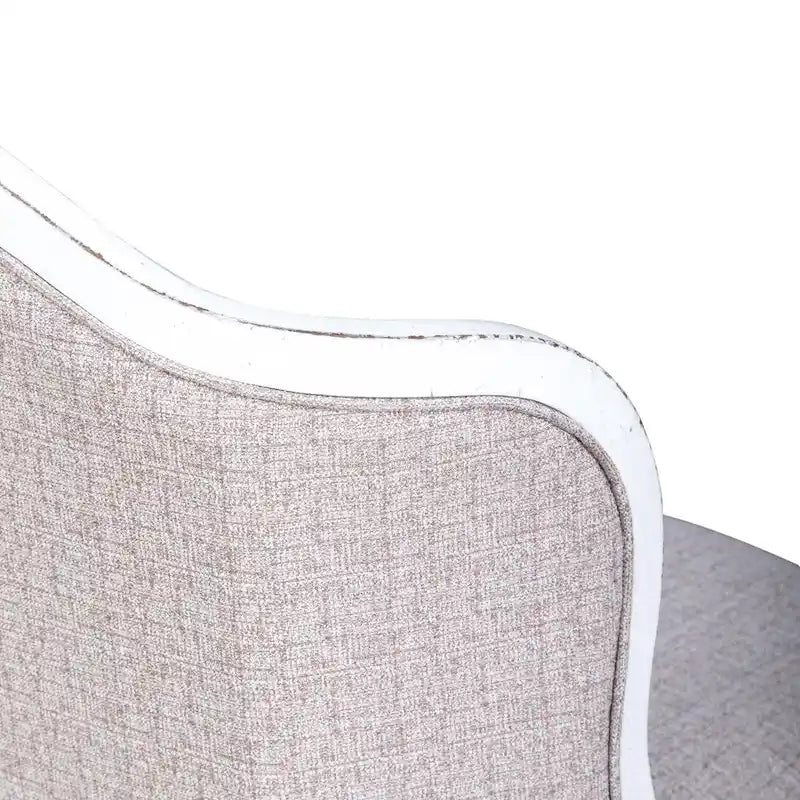 Fauteuil d'appoint rembourré blanc antique Magnolia Manor