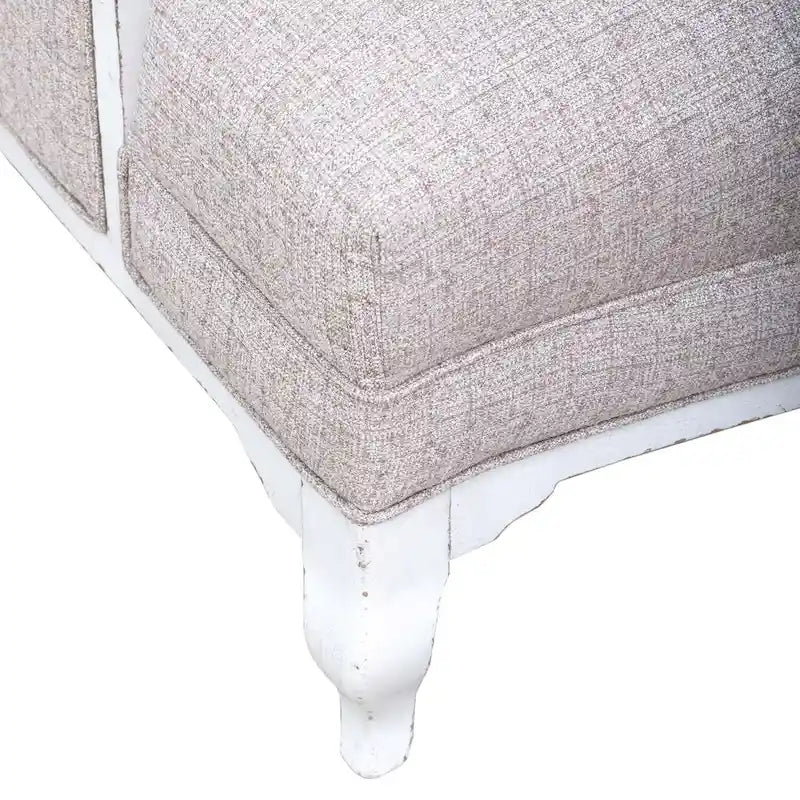 Fauteuil d'appoint rembourré blanc antique Magnolia Manor