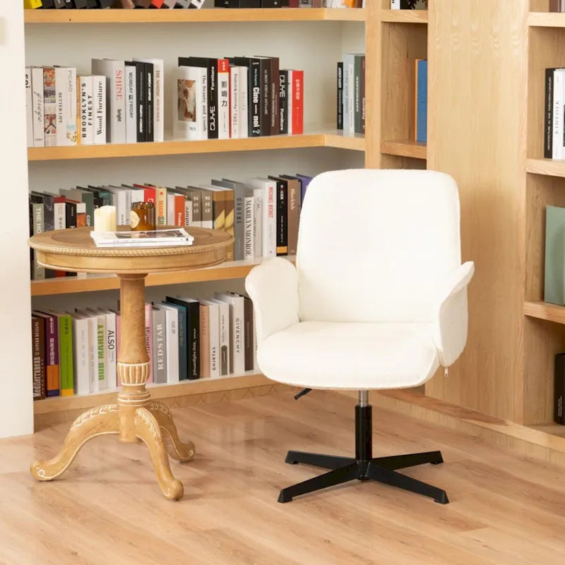 Fauteuil d'appoint rembourré HomyLin - Chaise pivotante avec accoudoirs