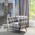 Fauteuil d'appoint Duval noir à accoudoirs évasés