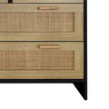 Cassettiera in Rattan a 4 Cassetti