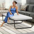 Lit d'appoint pliant Nautica Home Gellux avec cadre en acier et matelas en mousse à gel rafraîchissant