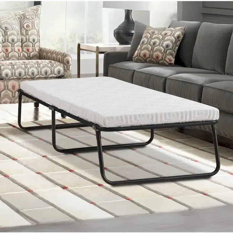 Lit d'appoint pliant Nautica Home Gellux avec cadre en acier et matelas en mousse à gel rafraîchissant