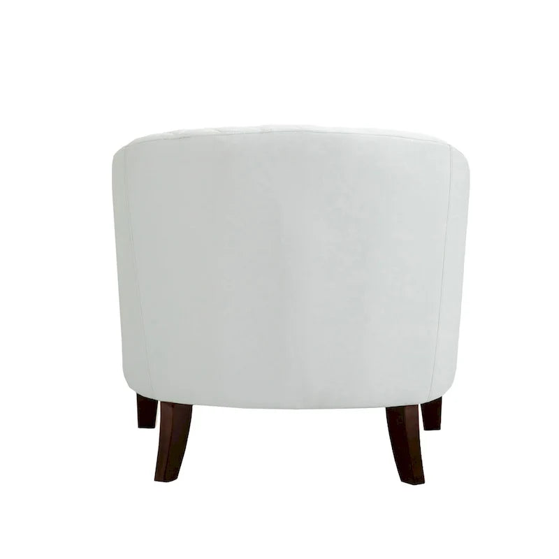 Fauteuil pivotant Ethan en cuir PU avec garniture cloutée