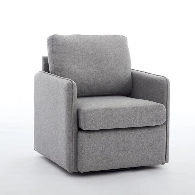 Fauteuil pivotant en lin