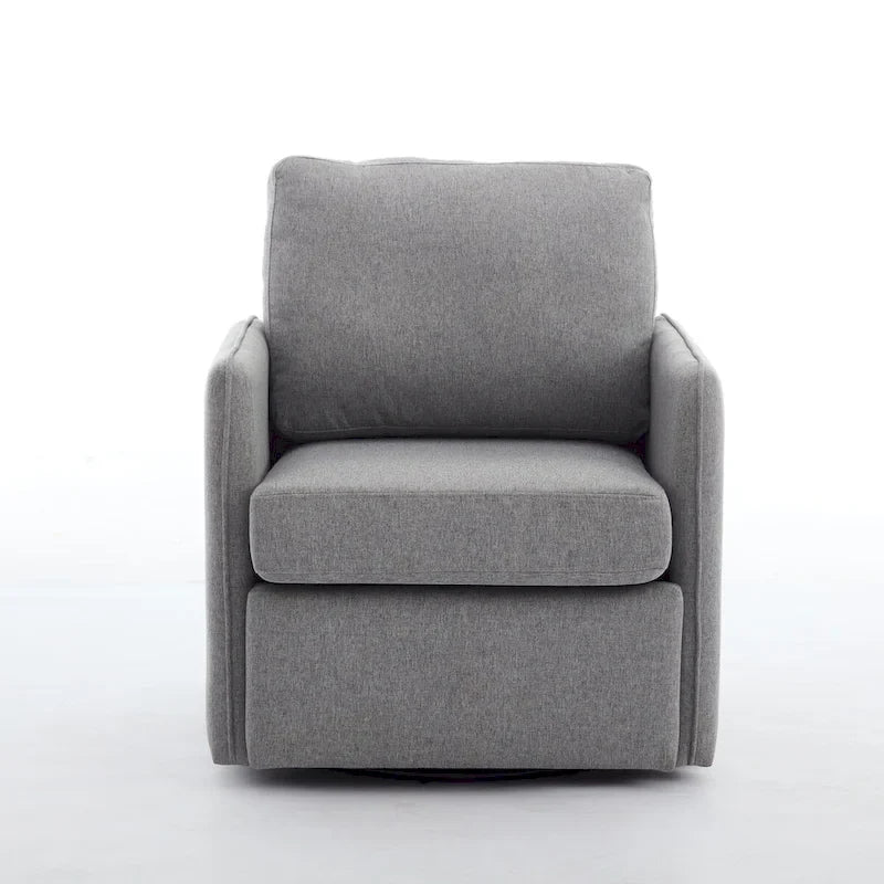 Fauteuil pivotant en lin