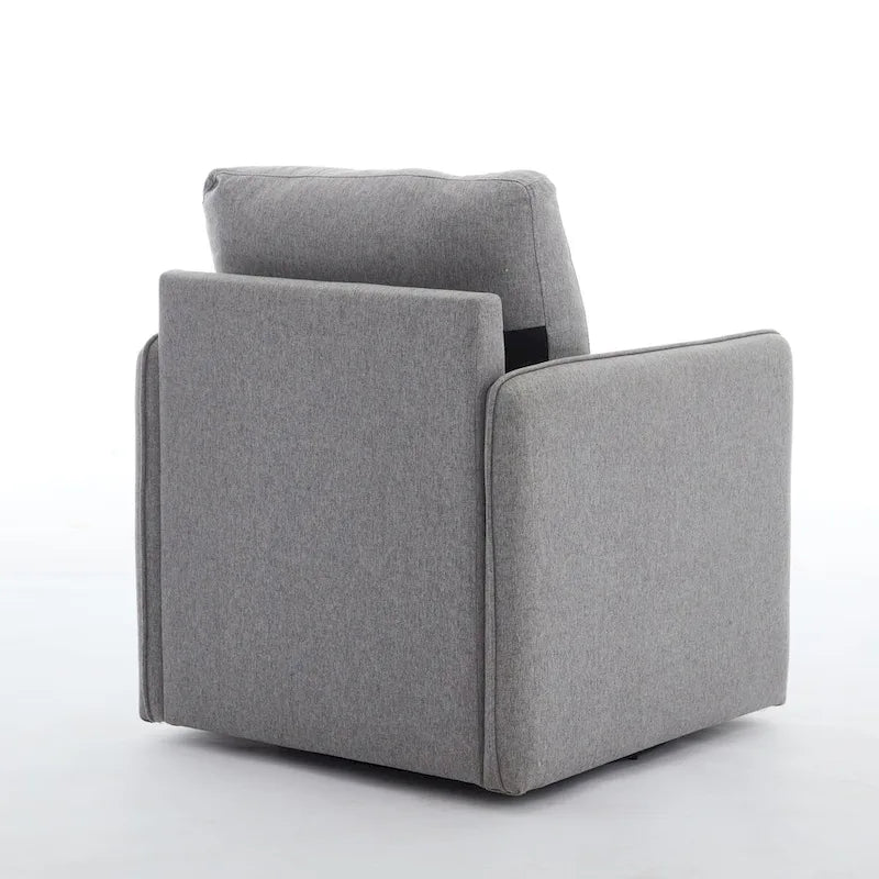 Fauteuil pivotant en lin