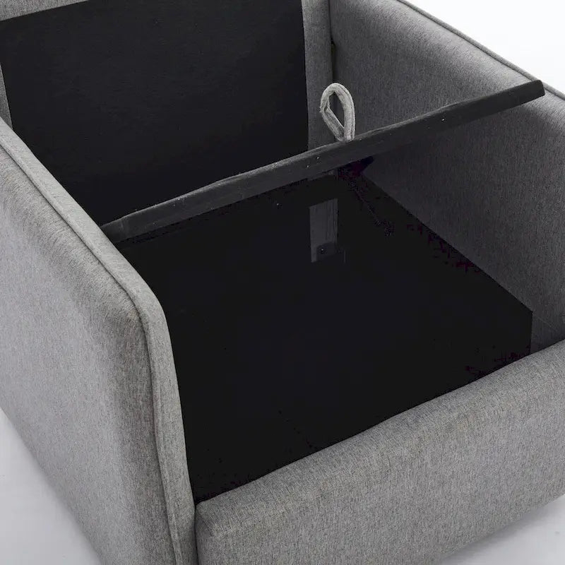 Fauteuil pivotant en lin