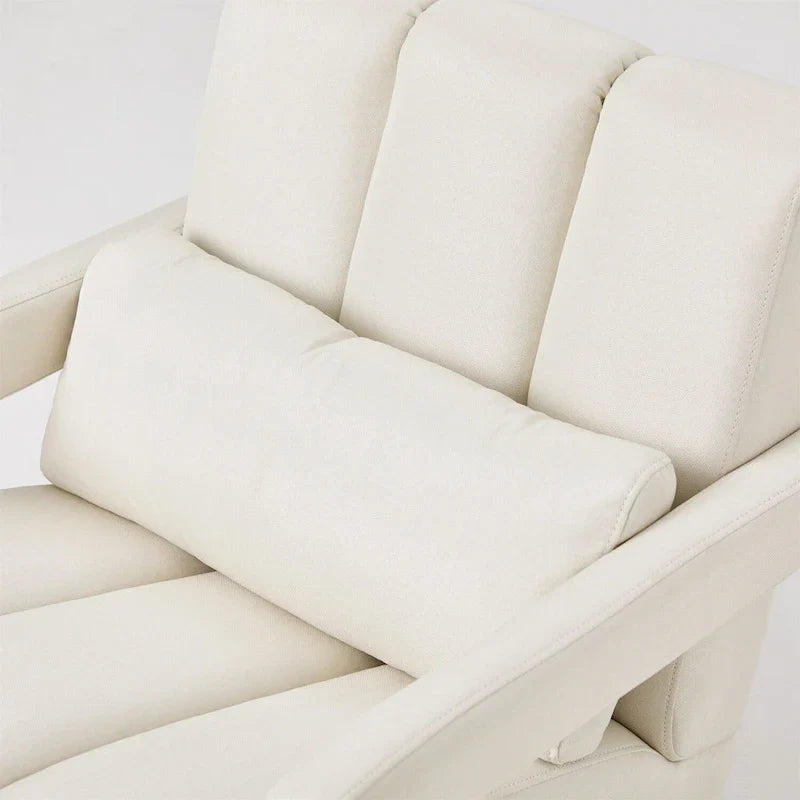 Modern Linen Upholstered Accent Chair with 1 Pillow, Set of 1